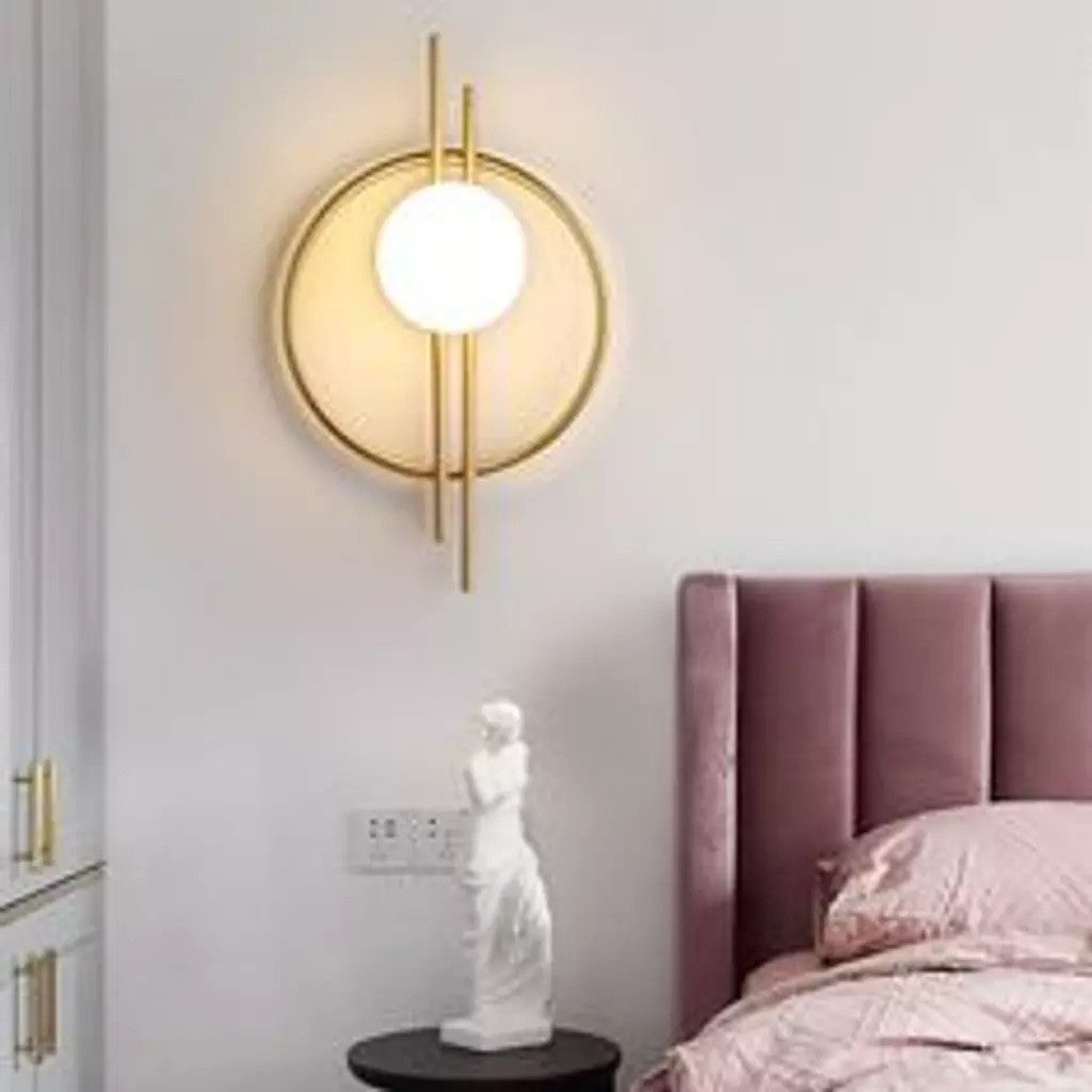 أبليك حائط مودرن "أوربيتال جليم" Orbital Gleam Modern Globe Wall Sconce