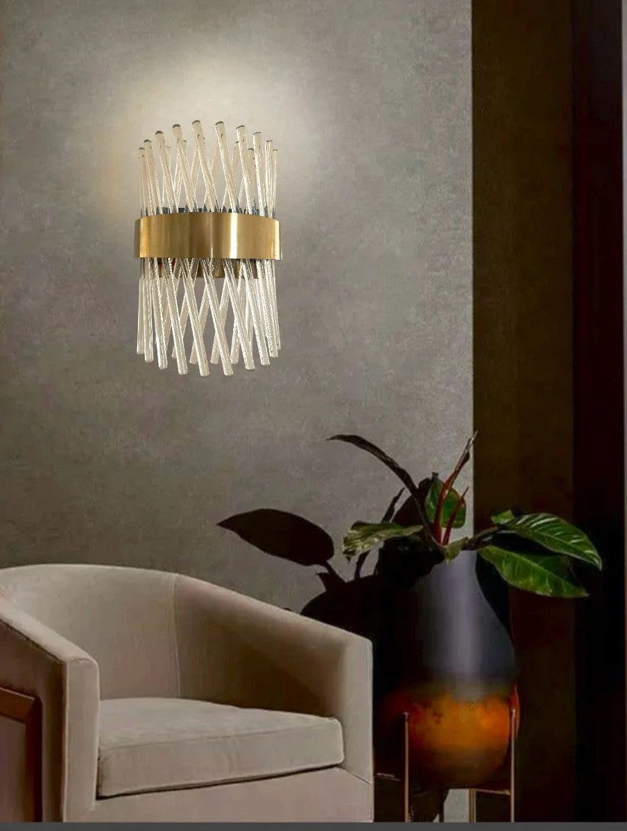 إضاءة حائط مودرن "فيجا" Vega Crystal Wall Sconce