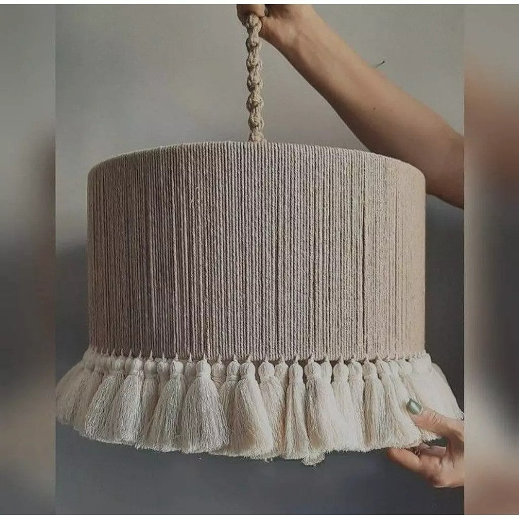 معلقة سقف بوهو "جوت ويسبير" Jute Whisper Boho Ceiling Pendant