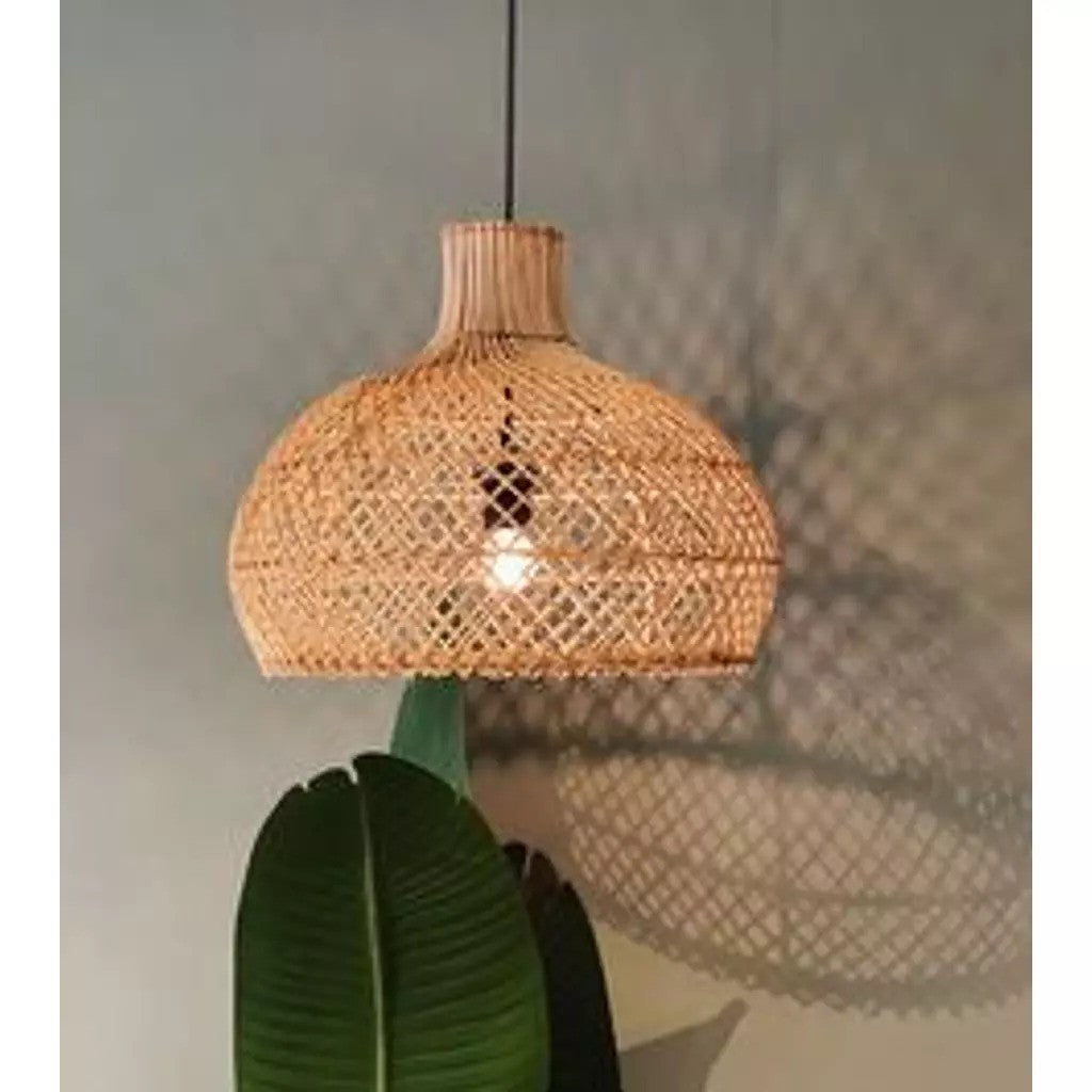 نجفة بوهو "بامبو لاتيس" Bamboo Lattice Boho Chandelier