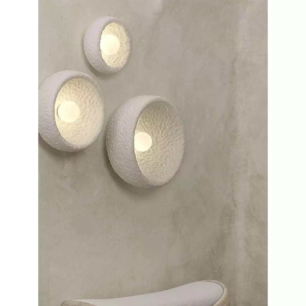 Custom Glow Modern Fiberglass Wall Sconce Set
