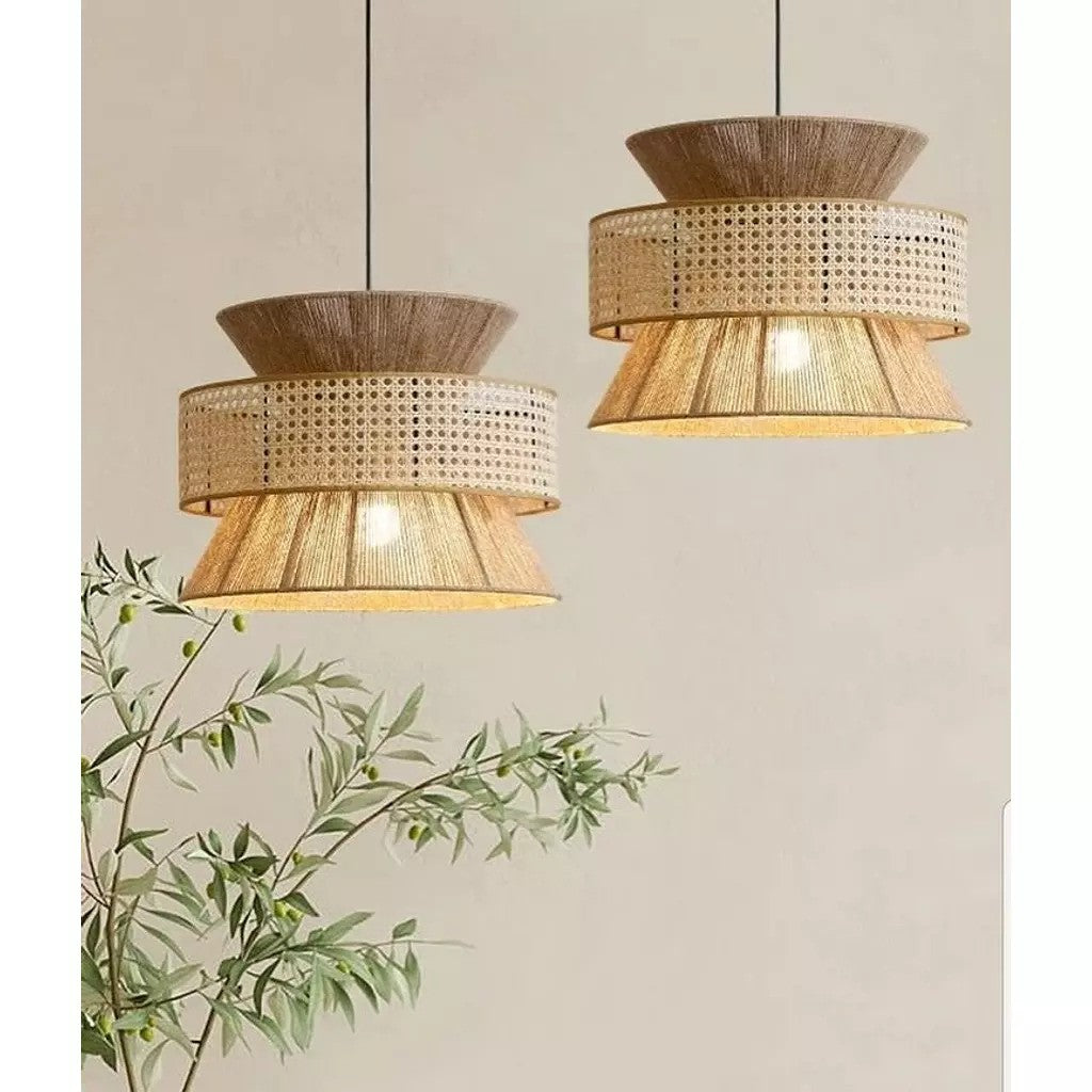 نجفة بوهو "ووفن هافن" Woven Haven Boho Chandelier