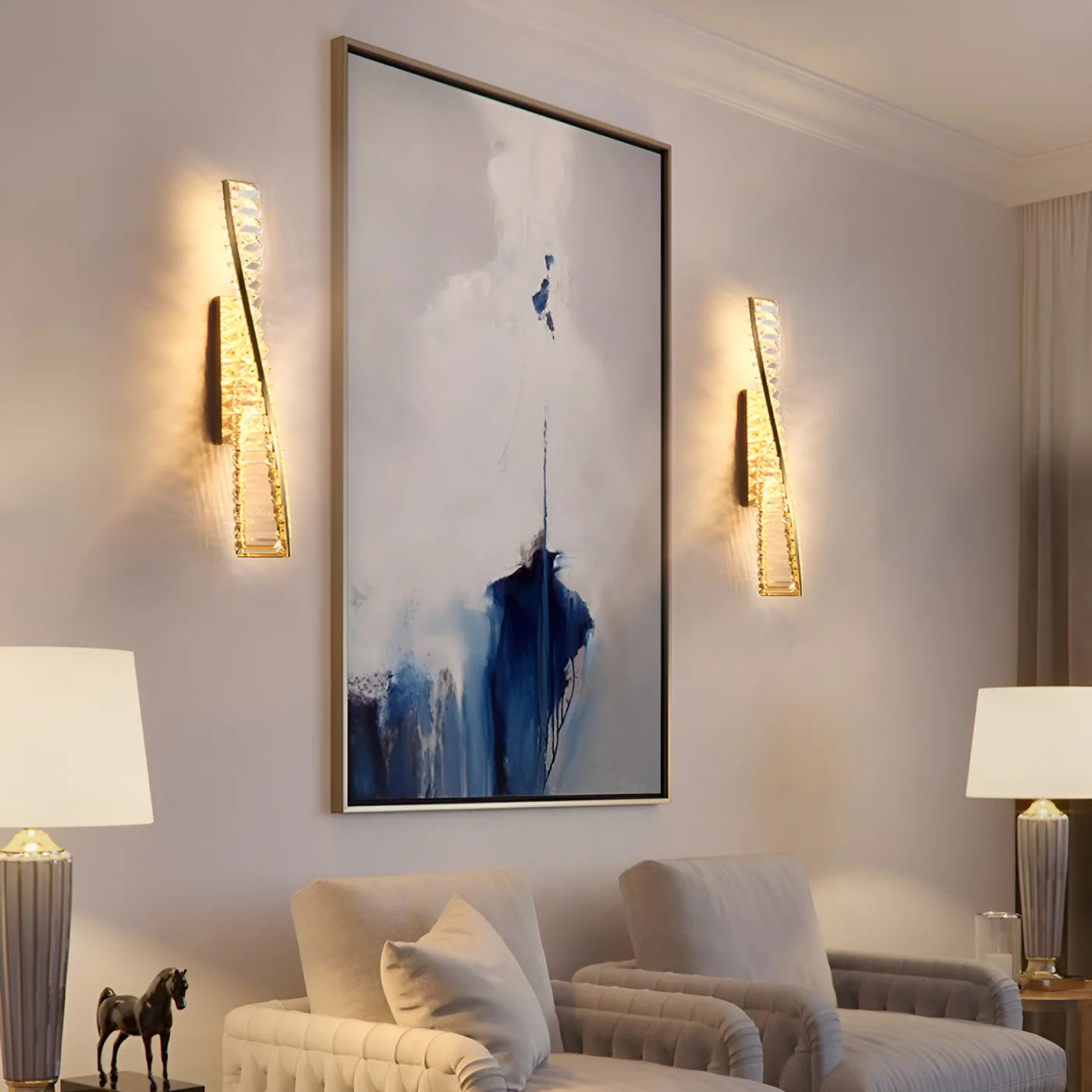Dna Helix Crystal Wall Light