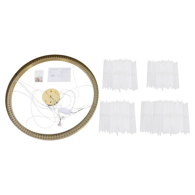 نجفة كريستال مودرن "كاميلا" Camila Modern LED Crystal Chandelier" with Three-Color Changing Bulbs "