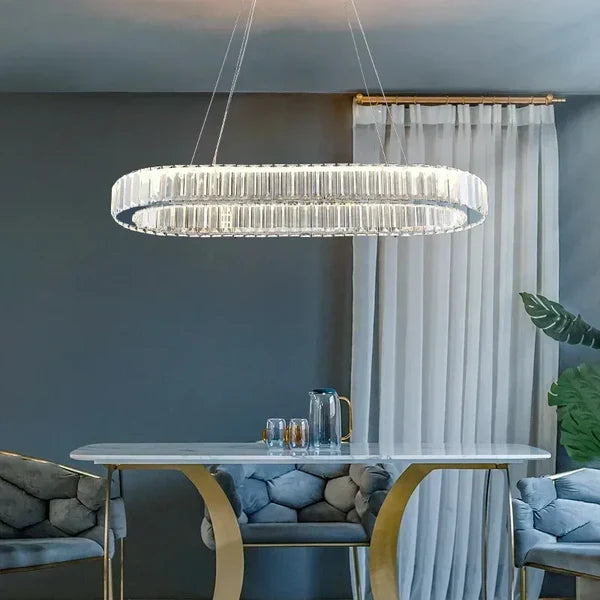 نجفة كريستال مودرن ليد "آنا" Ana Modern LED Crystal Chandelier" with Three-Color Changing Bulbs "