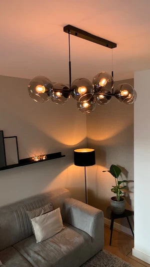 نجفة كلوب زجاج مودرن "فيوجن" Fusion Modern Globe Glass Chandelier