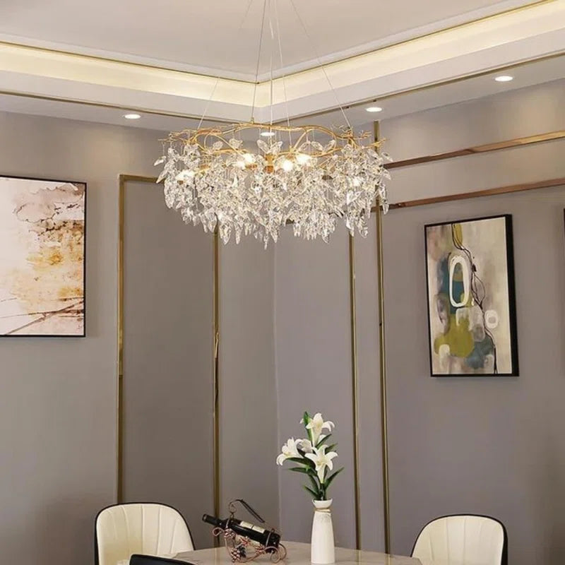 نجفة كريستال مودرن "ميا" Mia Flare Modern Crystal Chandelier