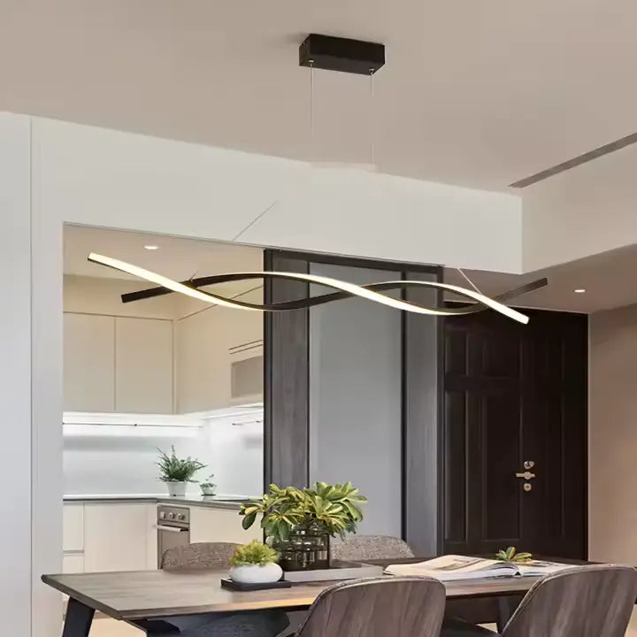نجفة ليد مودرن "جيانا" Gianna Modern LED Chandelier " with Three-Color Changing Bulbs "