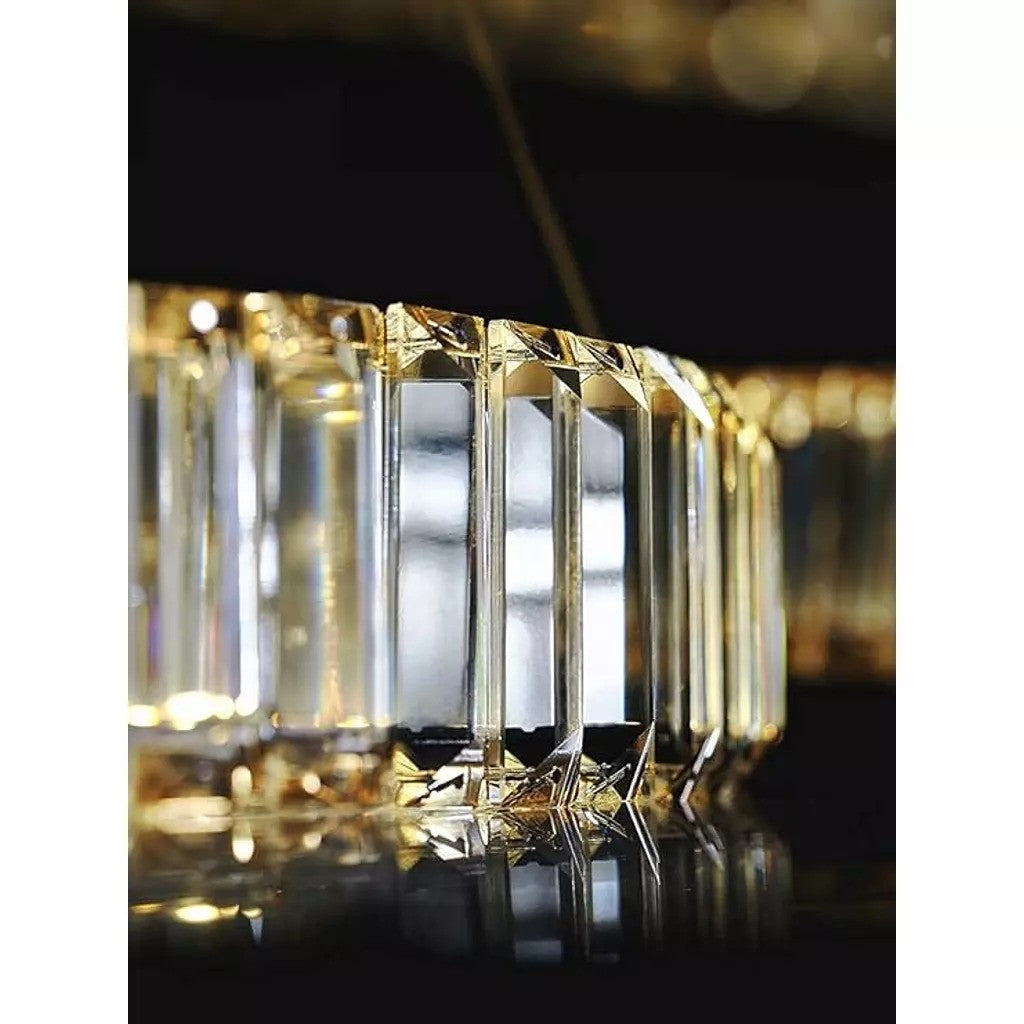 نجفة كريستال مودرن "لومينوس كاسكيد" Luminous Cascade Modern Crystal Chandelier