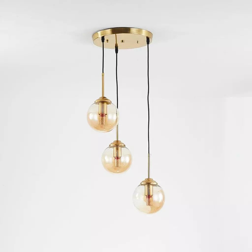 معلقة سقف كلوبات زجاج مودرن "جليمرينج سفيرز" Glimmering Spheres Modern Globe Glass Pendant
