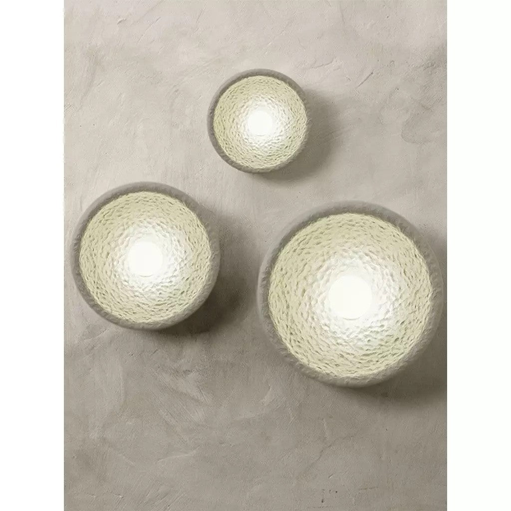 Custom Glow Modern Fiberglass Wall Sconce Set
