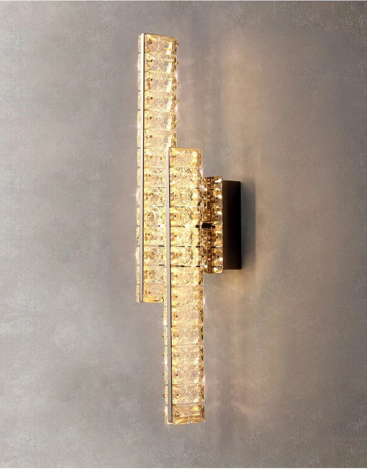 إضاءة حائط مودرن "دانا مستطيل" Dna Rectangular Crystal Wall Sconce