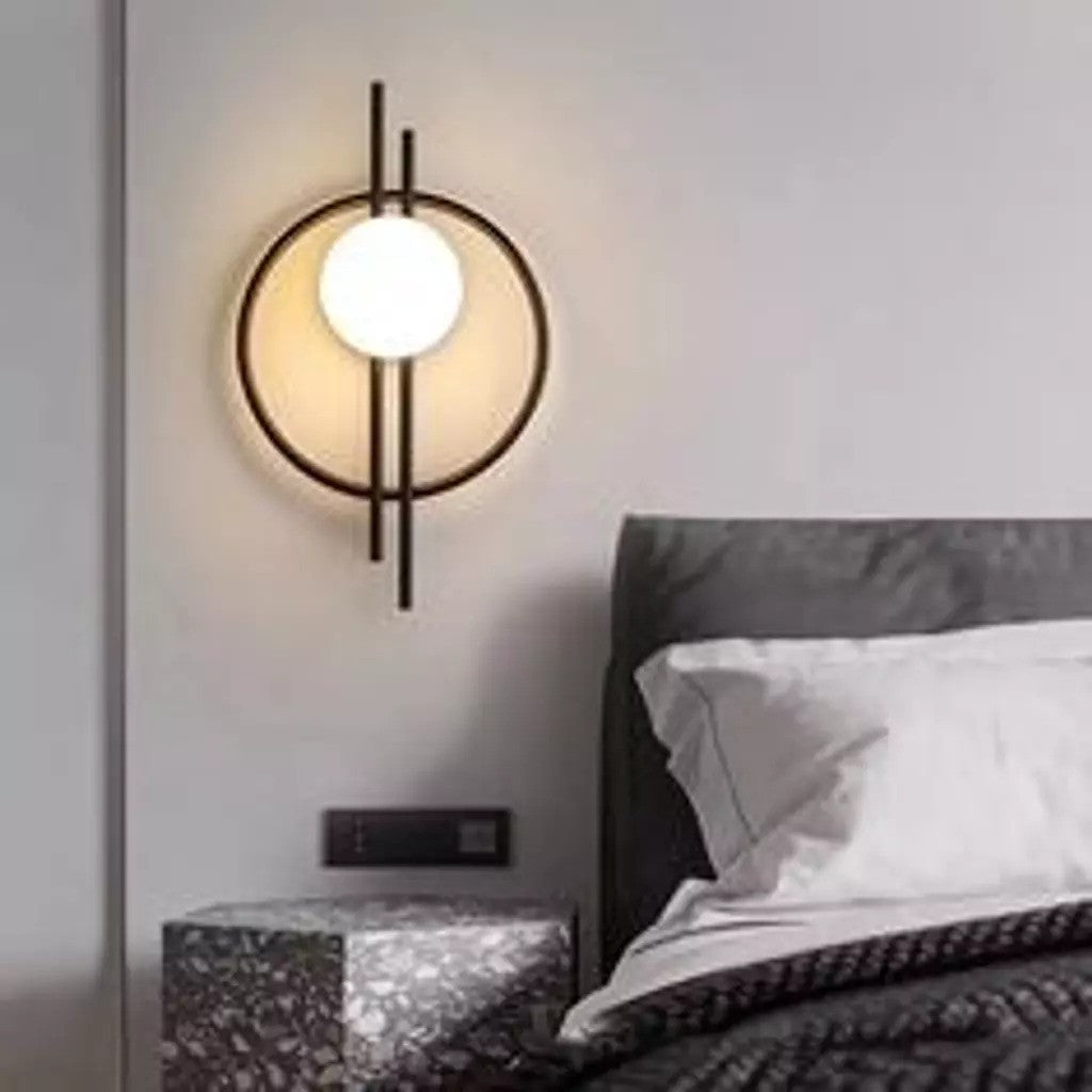 أبليك حائط مودرن "أوربيتال جليم" Orbital Gleam Modern Globe Wall Sconce