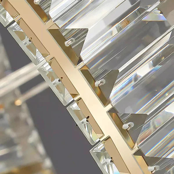 نجفة كريستال مودرن "روبى" Ruby Modern Crystal Chandelier" with Three-Color Changing Bulbs "