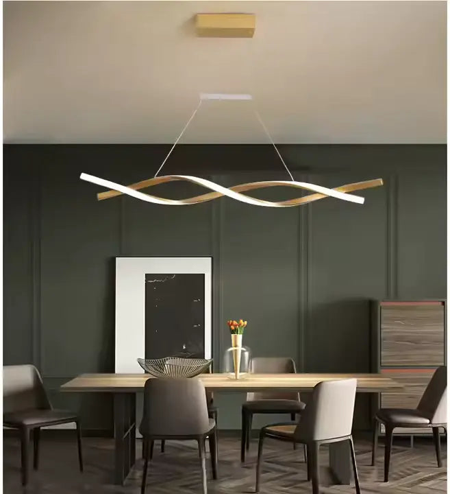 نجفة ليد مودرن "جيانا" Gianna Modern LED Chandelier " with Three-Color Changing Bulbs "