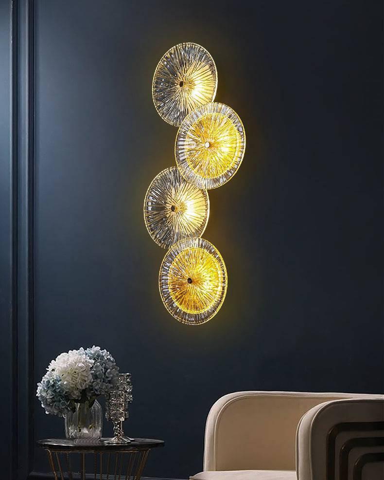 LOTUS LEAF Crystal Wall Sconce