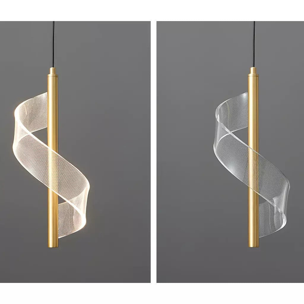 Transparent Radiance Modern Acrylic Pendant