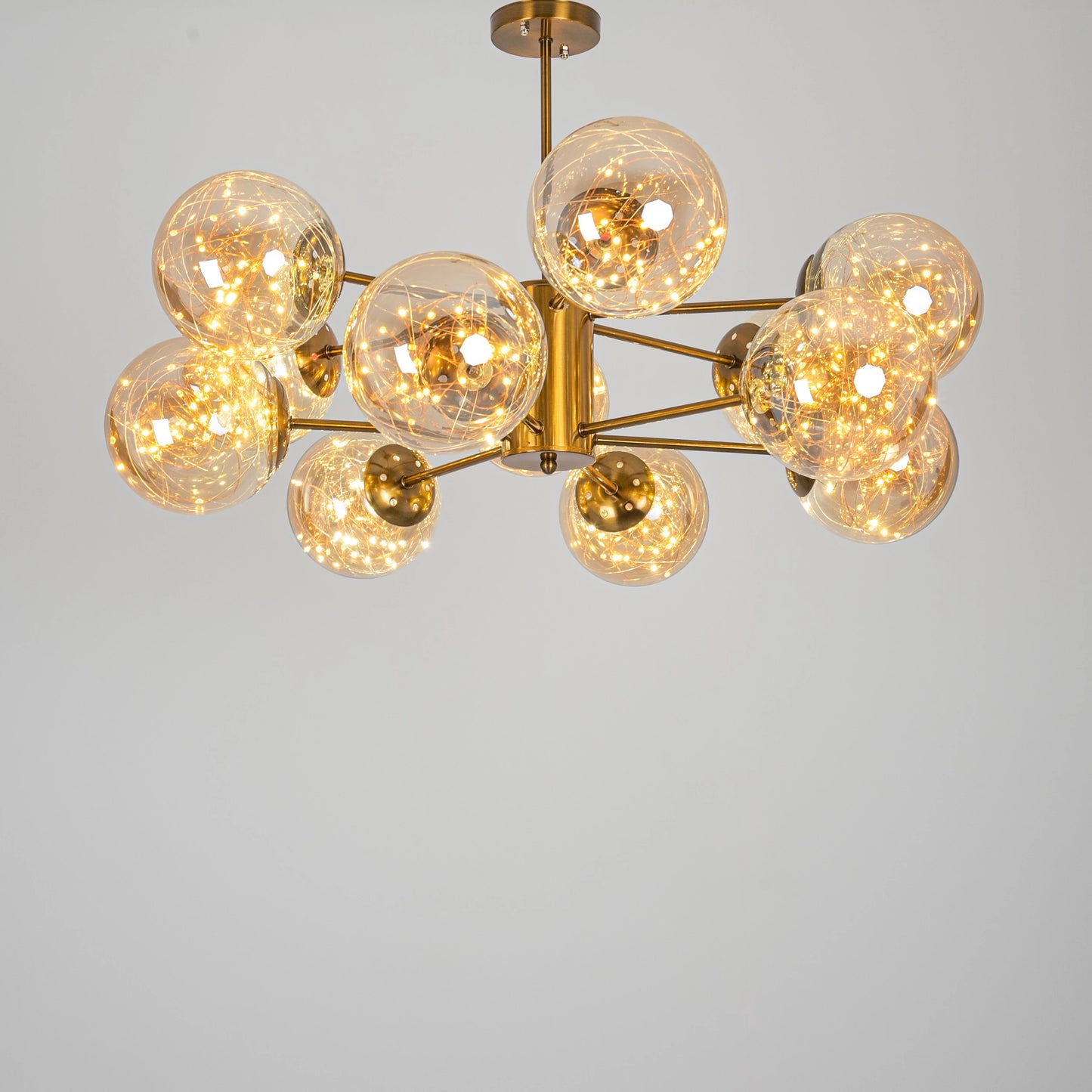 نجفة كلوب زجاج مودرن "نيلي" Nilly Modern Globe Glass Chandelier
