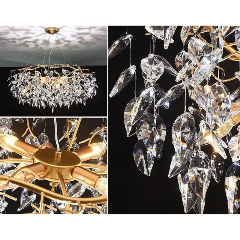 نجفة كريستال مودرن "ميا" Mia Flare Modern Crystal Chandelier