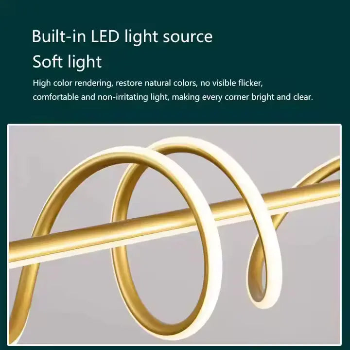 نجفة ليد مودرن "أليس" Elise Modern LED Chandelier " with Three-Color Changing Bulbs "