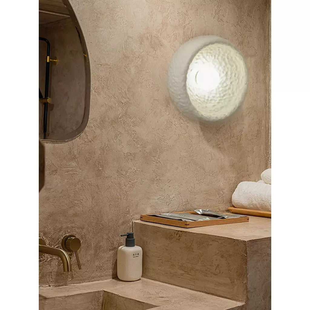 Custom Glow Modern Fiberglass Wall Sconce Set