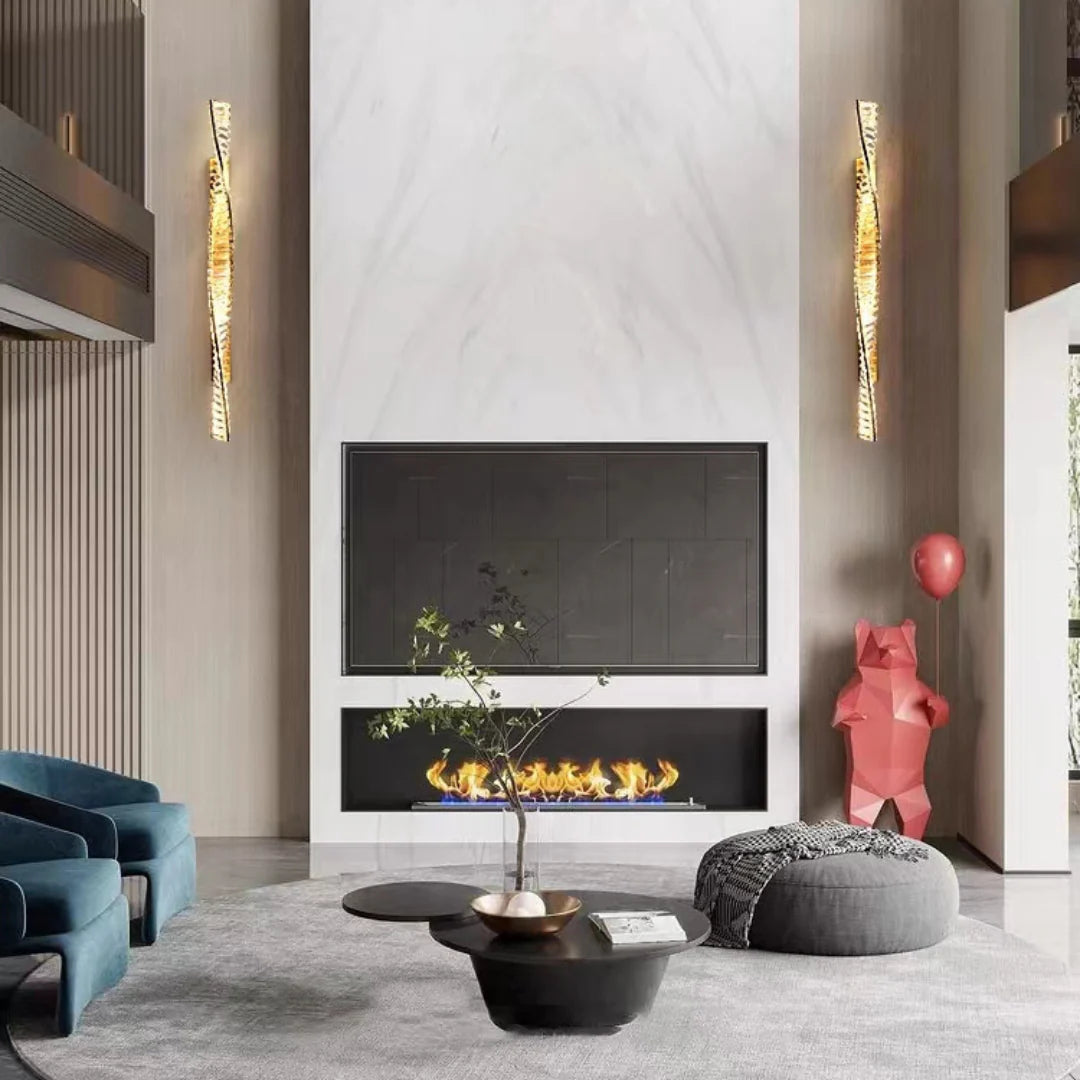 Dna Helix Crystal Wall Light