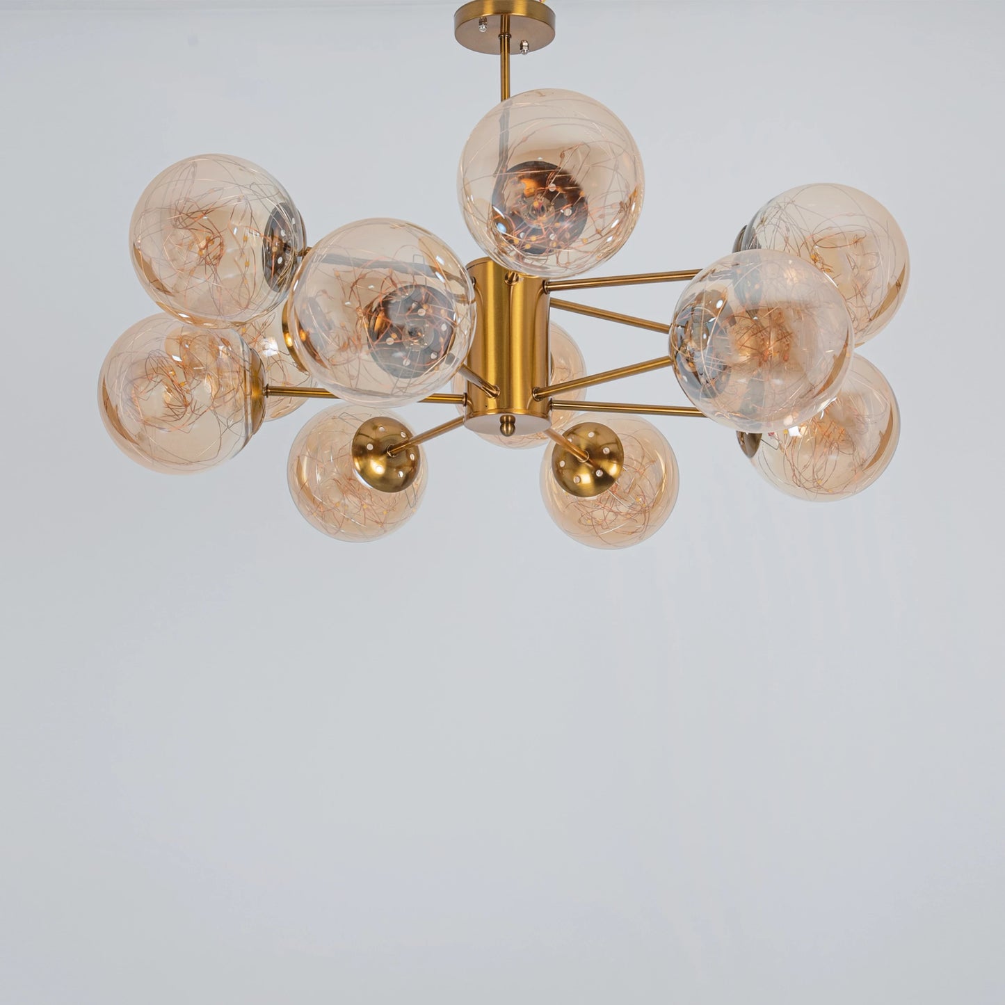 نجفة كلوب زجاج مودرن "نيلي" Nilly Modern Globe Glass Chandelier