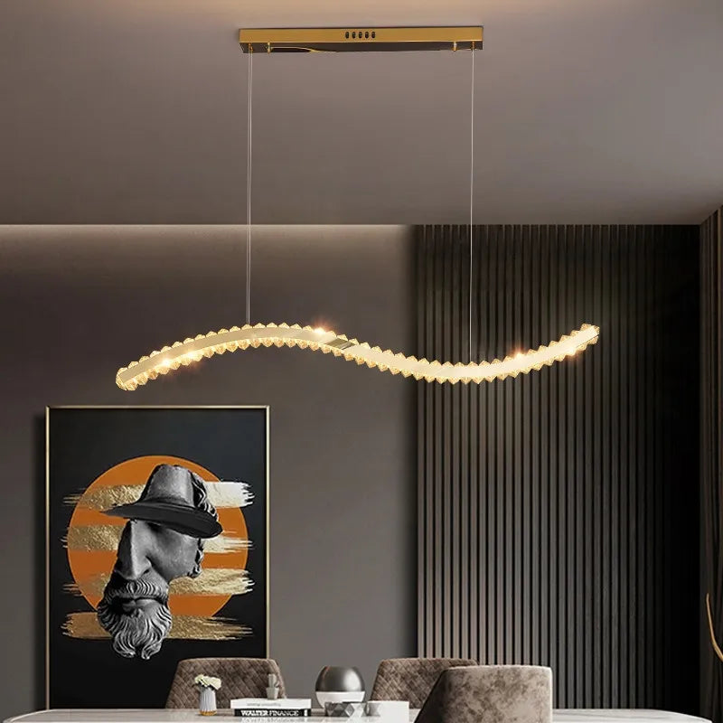 نجفة كريستال مودرن ليد "ميلا" Mila Modern LED Crystal Chandelier" with Three-Color Changing Bulbs "