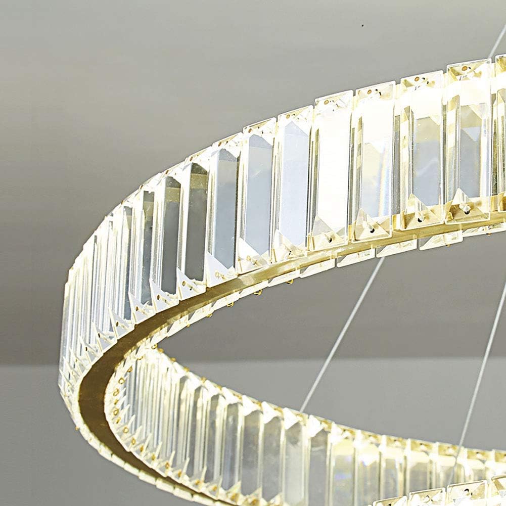 نجفة كريستال مودرن "روبى" Ruby Modern Crystal Chandelier" with Three-Color Changing Bulbs "