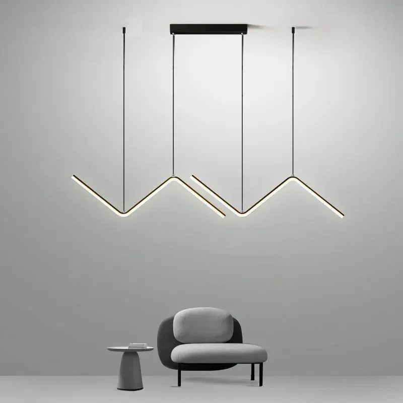 نجفة ليد مودرن "لوزيا" Luzia Modern LED Chandelier " with Three-Color Changing Bulbs "