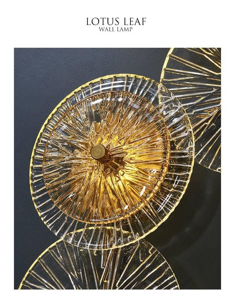 LOTUS LEAF Crystal Wall Sconce