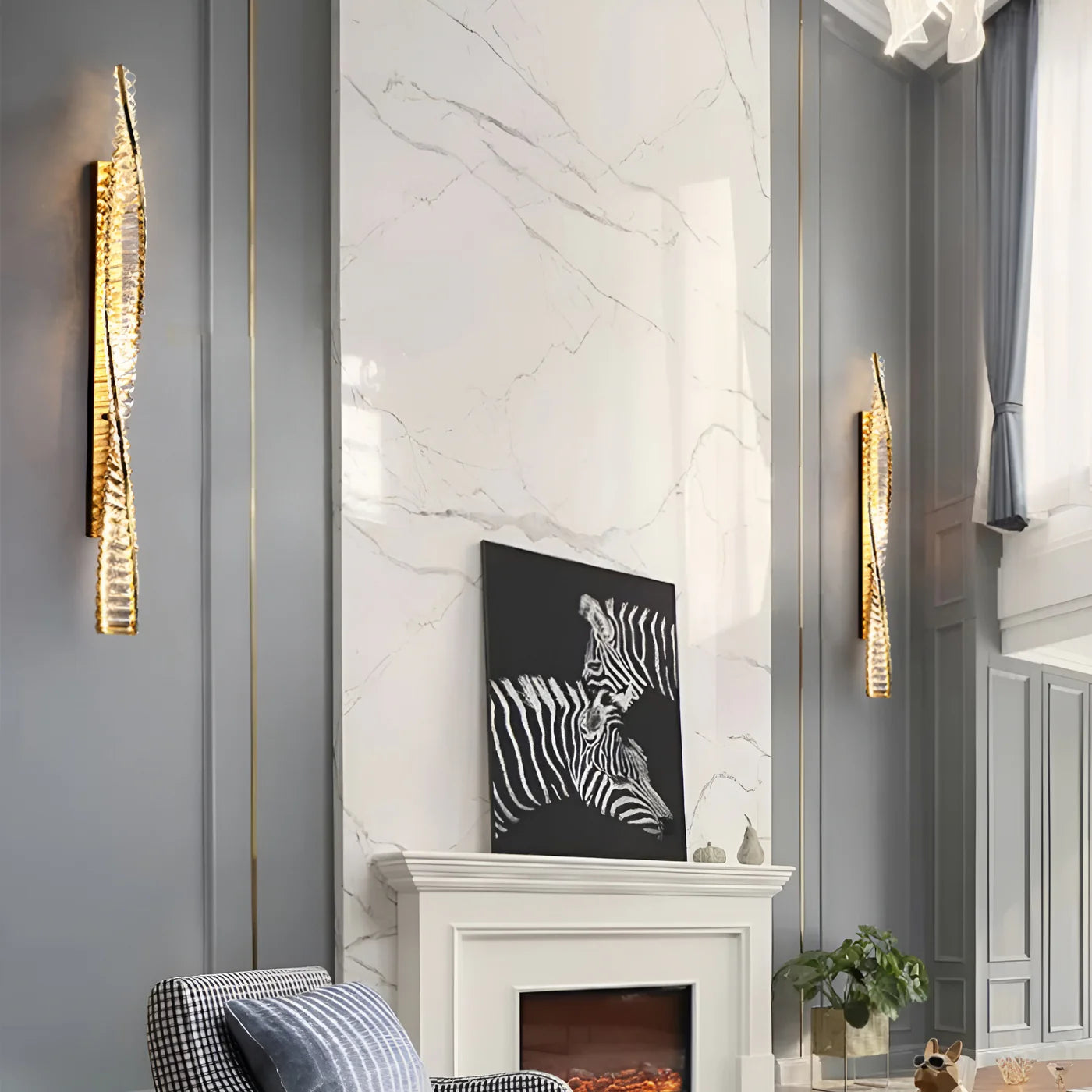 Dna Helix Crystal Wall Light
