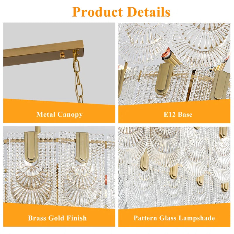 نجفة كريستال مودرن "ليا" Lea Modern Crystal Chandelier