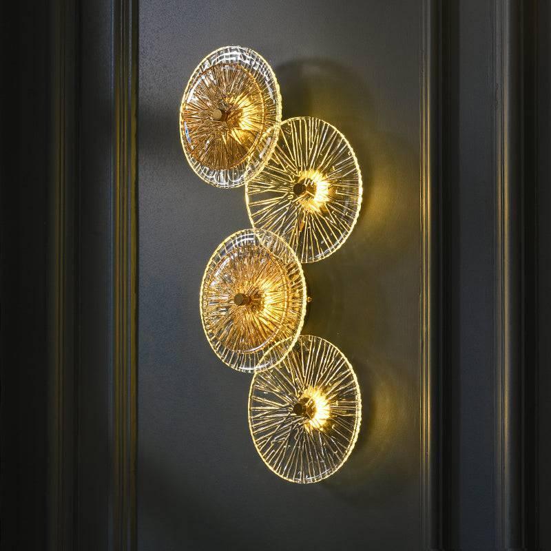 LOTUS LEAF Crystal Wall Sconce