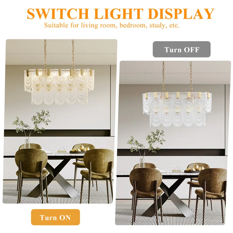نجفة كريستال مودرن "ليا" Lea Modern Crystal Chandelier
