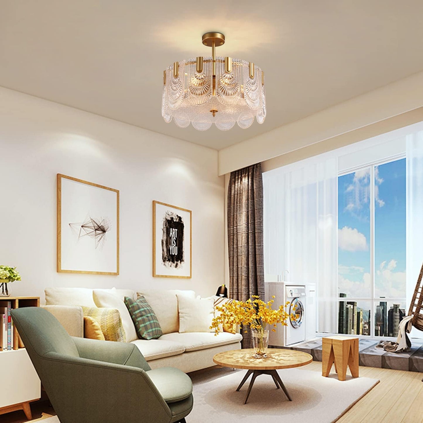 نجفة كريستال مودرن " سارا" Sara Modern Crystal Chandelier