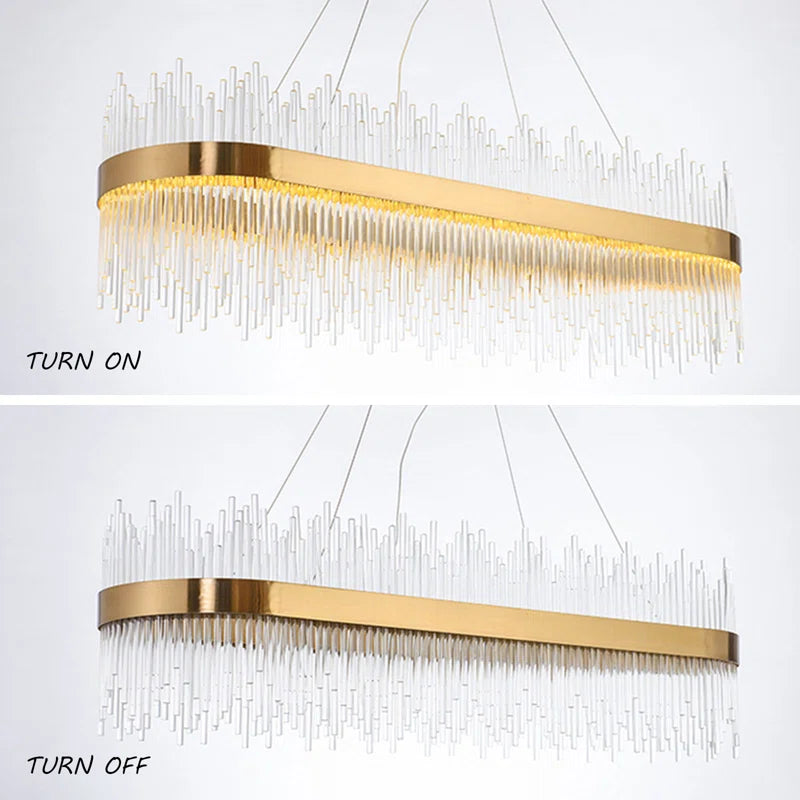 نجفة كريستال مودرن "دينا" Dina Modern LED Crystal Chandelier" with Three-Color Changing Bulbs "