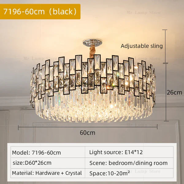نجفة كريستال مودرن "فيولا" Viola Modern Crystal Chandelier