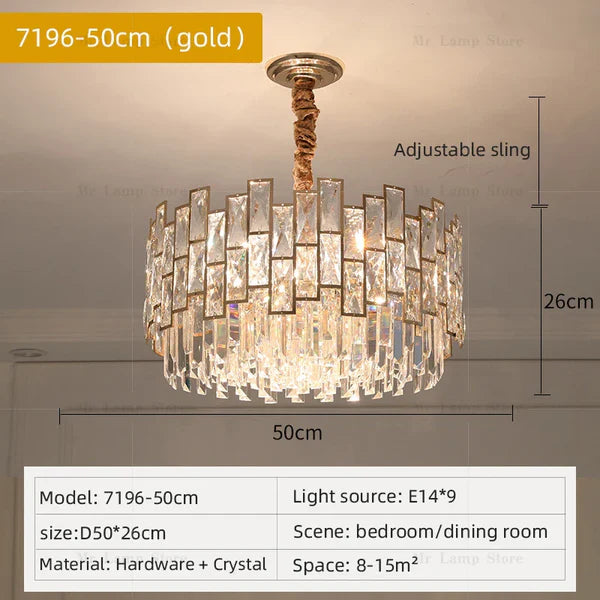 نجفة كريستال مودرن "فيولا" Viola Modern Crystal Chandelier