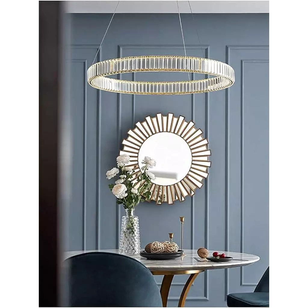 نجفة كريستال مودرن "لومينوس كاسكيد" Luminous Cascade Modern Crystal Chandelier