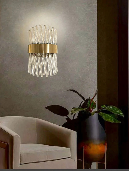 إضاءة حائط مودرن "فيجا" Vega Crystal Wall Sconce