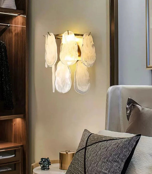 إضاءة حائط مودرن "ويف جلاس" Wave Glass Crystal Wall Sconce