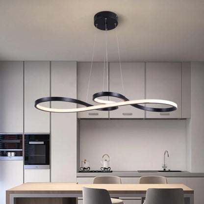 نجفة ليد مودرن "لوسيا" Lucia Modern LED Chandelier  " with Three-Color Changing Bulbs "