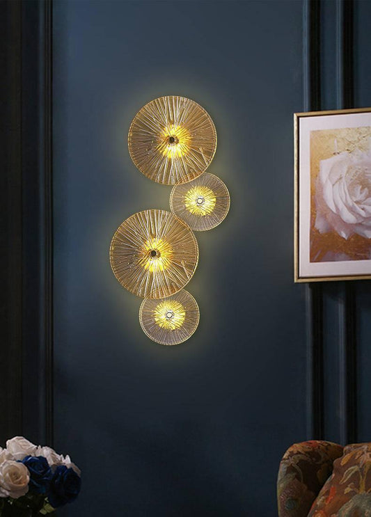 إضاءة حائط مودرن "لوتس لييف" LOTUS LEAF Crystal Wall Sconce