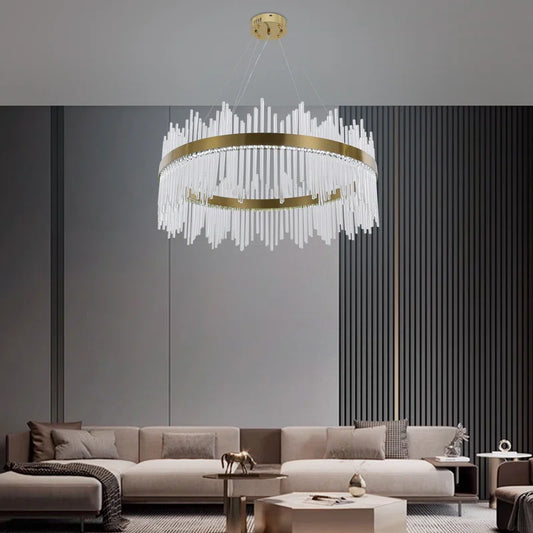 نجفة كريستال مودرن "كاميلا" Camila Modern LED Crystal Chandelier" with Three-Color Changing Bulbs "
