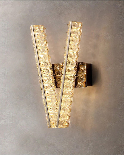 إضاءة حائط مودرن "دانا في" Dna V-Crystal Wall Sconce