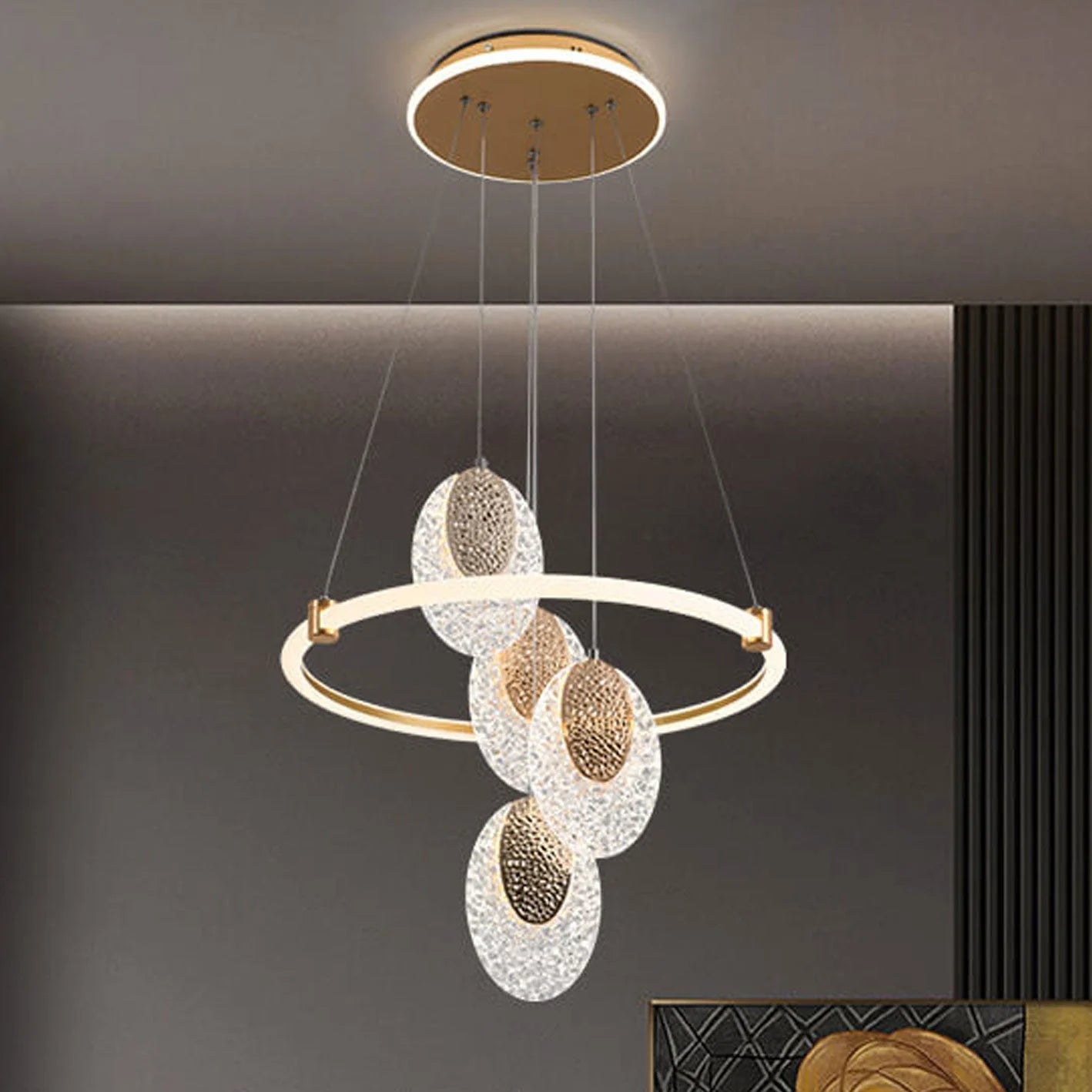نجفة ليد مودرن "ليرا" Lyra Modern LED Chandelier