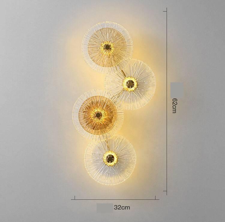 LOTUS LEAF Crystal Wall Sconce