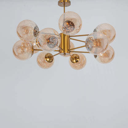 نجفة كلوب زجاج مودرن "نيلي" Nilly Modern Globe Glass Chandelier