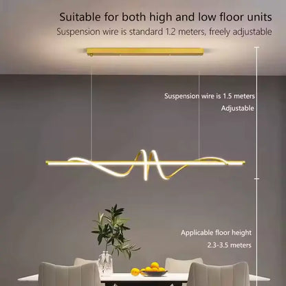 نجفة ليد مودرن "أليس" Elise Modern LED Chandelier  " with Three-Color Changing Bulbs "